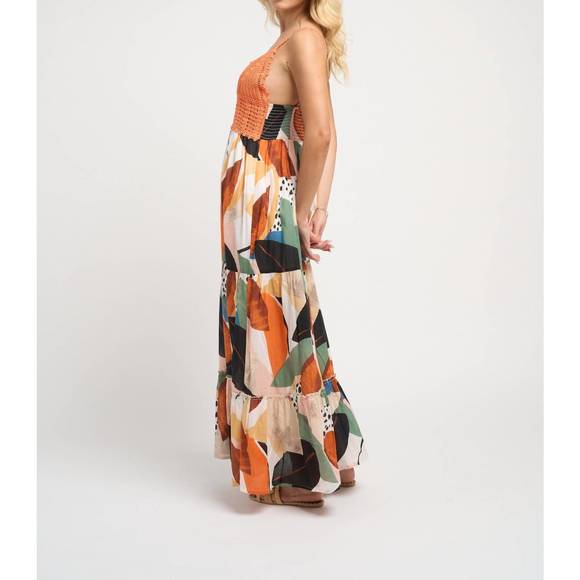 NEW GUADALUPE DESIGN seneiya crochet dress in orange - Picture 6 of 8